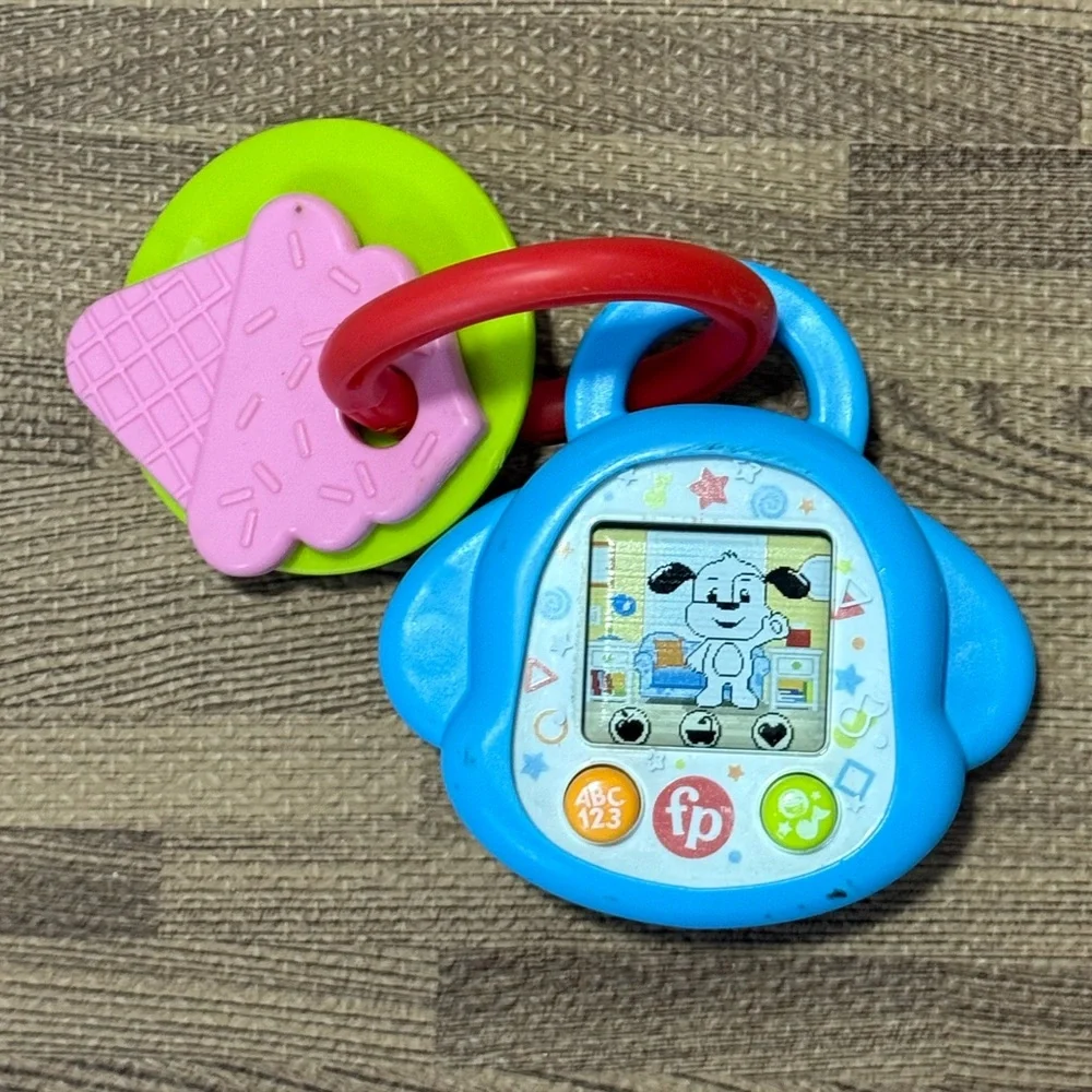 Baby Toys - Sesame Street Elmo Phone, Remote, Puppy Sound Toy, Cow Pacifier Clip - Picture 3 of 6